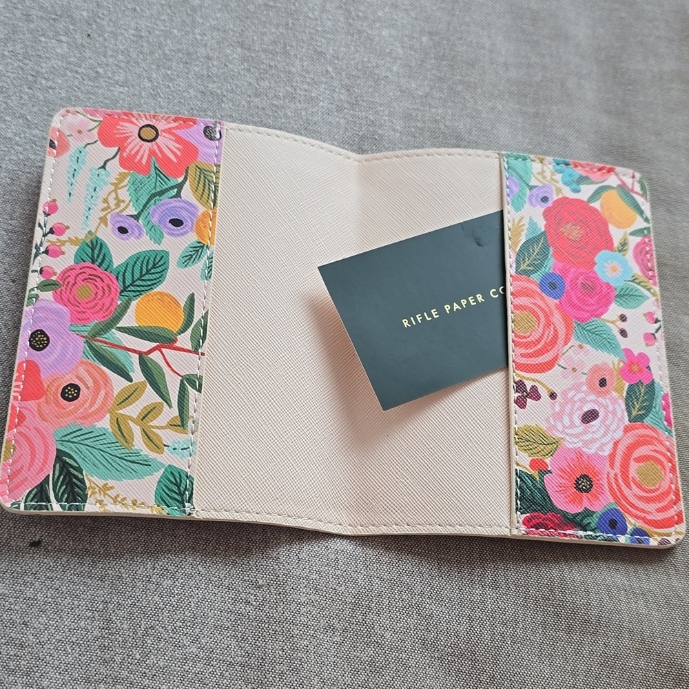 8 Rifle Paper Co Red and Pink Floral Passport Holders - Picture 6 of 6